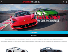 Tablet Screenshot of exoticsracing.com